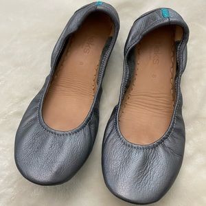 Tieks by Gavrieli, “Metallic Pewter”, size 8